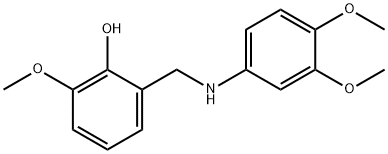 2-{[(3,4-dimethoxyphenyl)amino]methyl}-6-methoxyphenol Structure