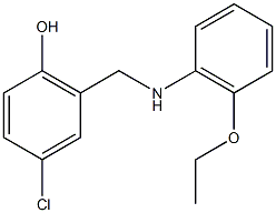 4-chloro-2-{[(2-ethoxyphenyl)amino]methyl}phenol Structure