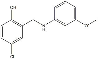 4-chloro-2-{[(3-methoxyphenyl)amino]methyl}phenol 구조식 이미지