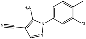 5-amino-1-(3-chloro-4-methylphenyl)-1H-pyrazole-4-carbonitrile Structure