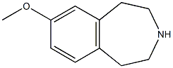 7-methoxy-2,3,4,5-tetrahydro-1H-3-benzazepine 구조식 이미지