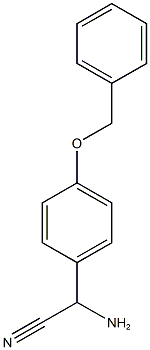 amino[4-(benzyloxy)phenyl]acetonitrile Structure