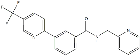 N-(2-pyridinylmethyl)-3-[5-(trifluoromethyl)-2-pyridinyl]benzenecarboxamide 구조식 이미지