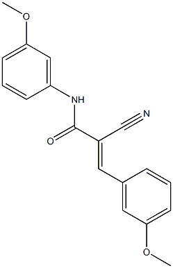 (2E)-2-cyano-N,3-bis(3-methoxyphenyl)acrylamide Structure