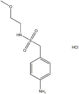 1-(4-aminophenyl)-N-(2-methoxyethyl)methanesulfonamide hydrochloride Structure