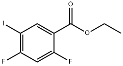 ethyl 2,4-difluoro-5-iodobenzoate 구조식 이미지