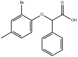 2-(2-bromo-4-methylphenoxy)-2-phenylacetic acid Structure