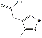 2-(3,5-dimethyl-1H-pyrazol-4-yl)acetic acid Structure