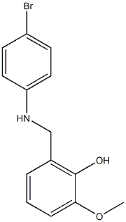 2-{[(4-bromophenyl)amino]methyl}-6-methoxyphenol 구조식 이미지