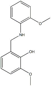 2-methoxy-6-{[(2-methoxyphenyl)amino]methyl}phenol Structure