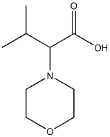 3-methyl-2-(morpholin-4-yl)butanoic acid Structure