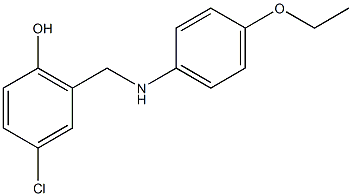 4-chloro-2-{[(4-ethoxyphenyl)amino]methyl}phenol Structure