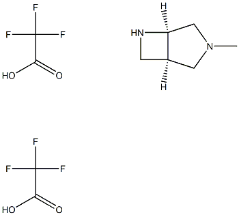 (1r,5r)-3-methyl-3,6-diazabicyclo[3.2.0]heptane: bis(trifluoroacetic acid) Structure