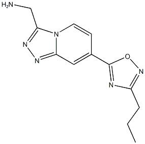 {[7-(3-propyl-1,2,4-oxadiazol-5-yl)[1,2,4]triazolo[4,3-a]pyridin-3-yl]methyl}amine 구조식 이미지