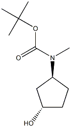 tert-butyl n-[(1s,3s)-3-hydroxycyclopentyl]-n-methylcarbamate Structure