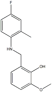 2-{[(4-fluoro-2-methylphenyl)amino]methyl}-6-methoxyphenol Structure