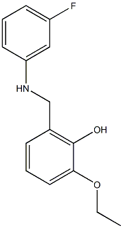 2-ethoxy-6-{[(3-fluorophenyl)amino]methyl}phenol Structure