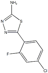 5-(4-chloro-2-fluorophenyl)-1,3,4-thiadiazol-2-amine Structure