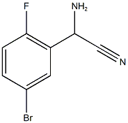 amino(5-bromo-2-fluorophenyl)acetonitrile Structure