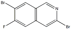 3,7-dibromo-6-fluoroisoquinoline Structure