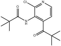 n-(2-chloro-4-(pivaloyl)pyridin-3-yl)pivalamide Structure
