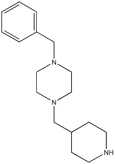 1-benzyl-4-(piperidin-4-ylmethyl)piperazine 구조식 이미지