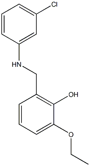 2-{[(3-chlorophenyl)amino]methyl}-6-ethoxyphenol Structure