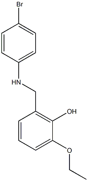 2-{[(4-bromophenyl)amino]methyl}-6-ethoxyphenol Structure