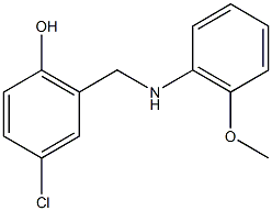 4-chloro-2-{[(2-methoxyphenyl)amino]methyl}phenol 구조식 이미지