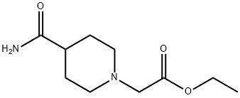 ethyl 2-(4-carbamoylpiperidin-1-yl)acetate Structure