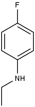 N-ethyl-4-fluoroaniline 구조식 이미지