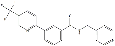 N-(4-pyridinylmethyl)-3-[5-(trifluoromethyl)-2-pyridinyl]benzenecarboxamide Structure