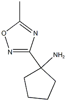 [1-(5-methyl-1,2,4-oxadiazol-3-yl)cyclopentyl]amine Structure