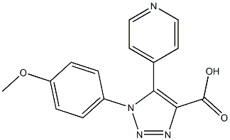 1-(4-methoxyphenyl)-5-pyridin-4-yl-1H-1,2,3-triazole-4-carboxylic acid Structure