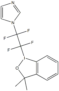 1-(imidazole tetrafluoroethyl)-3,3-dimethyl-1,2-benziodoxole Structure