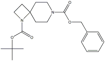 1,7-diaza-spiro[3.5]nonane-1,7-dicarboxylic acid 7-benzyl ester 1-tert-butyl ester Structure