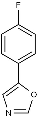 5-(4-fluorophenyl)-1,3-oxazole 구조식 이미지