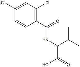 2-[(2,4-dichlorophenyl)formamido]-3-methylbutanoic acid 구조식 이미지