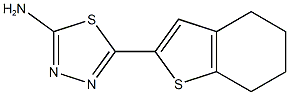 5-(4,5,6,7-tetrahydro-1-benzothiophen-2-yl)-1,3,4-thiadiazol-2-amine 구조식 이미지