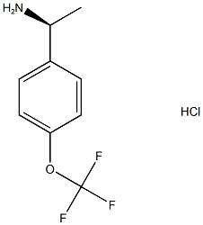 Benzenemethanamine, α-methyl-4-(trifluoromethoxy)-, (αS)- (hydrochloride) Structure