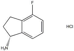 (1R)-4-fluoro-2,3-dihydro-1H-inden-1-amine hydrochloride Structure