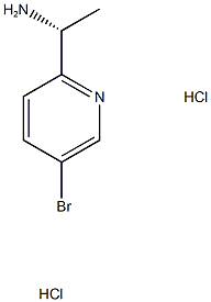 (1R)-1-(5-bromopyridin-2-yl)ethan-1-amine dihydrochloride Structure