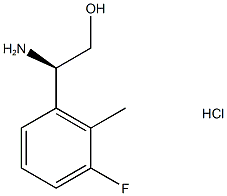 (2R)-2-amino-2-(3-fluoro-2-methylphenyl)ethan-1-ol hydrochloride 구조식 이미지