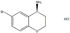 (4S)-6-bromo-3,4-dihydro-2H-1-benzopyran-4-amine hydrochloride 구조식 이미지