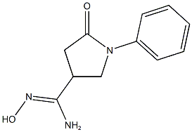 (Z)-N'-hydroxy-5-oxo-1-phenylpyrrolidine-3-carboximidamide 구조식 이미지