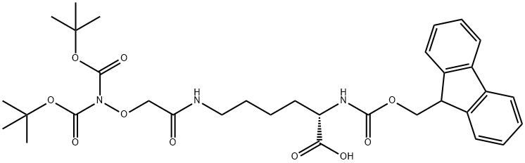 Fmoc-L-Lys(Boc2-Aoa)-OH Structure