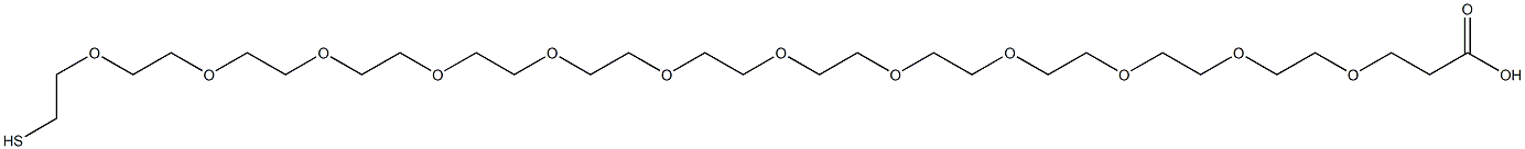 Thio-PEG12-acid Structure