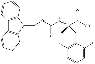 FMoc-α-Me-Phe(2,6-DiF)-OH 구조식 이미지