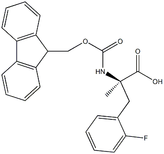 FMoc-α-Me-D-Phe(2-F)-OH Structure