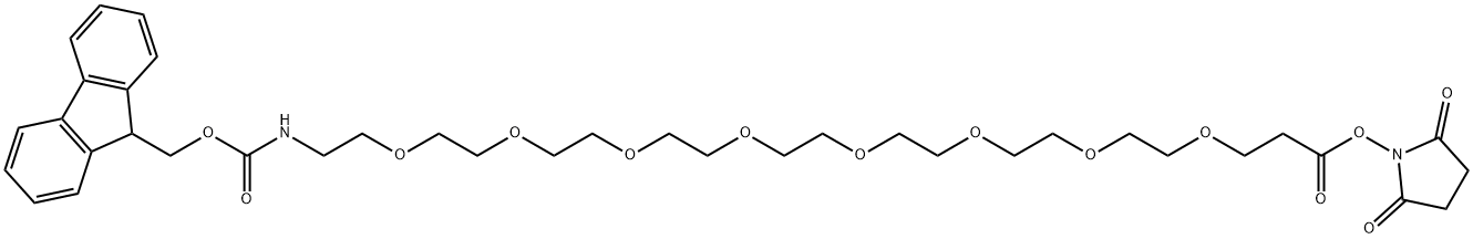 Fmoc-PEG8-NHS ester Structure